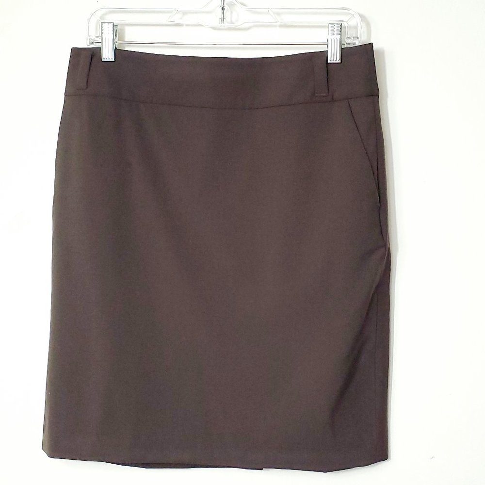 Banana Republic Wool Blend Skirt Brown Sz 8 NWT
